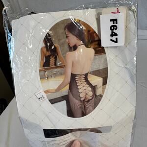 NEW Whole Body Fish Net Stocking with halter back One size - F647